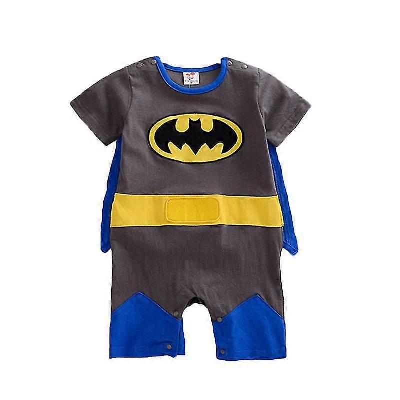 Stntv Neonato Baby Baby Superhero Romper Costume a maniche corte / lunghe Batman 12-18 Months