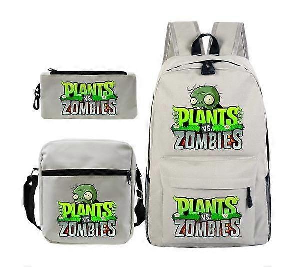 Φυτά VS Zombies Σακίδιο πλάτης Cosplay Καμβάς Παιδιά Σχολική τσάντα Επιστροφή στο σχολείο Τσάντα Βιβλιοθήκης Φόρτιση USB Τσάντα ταξιδιού