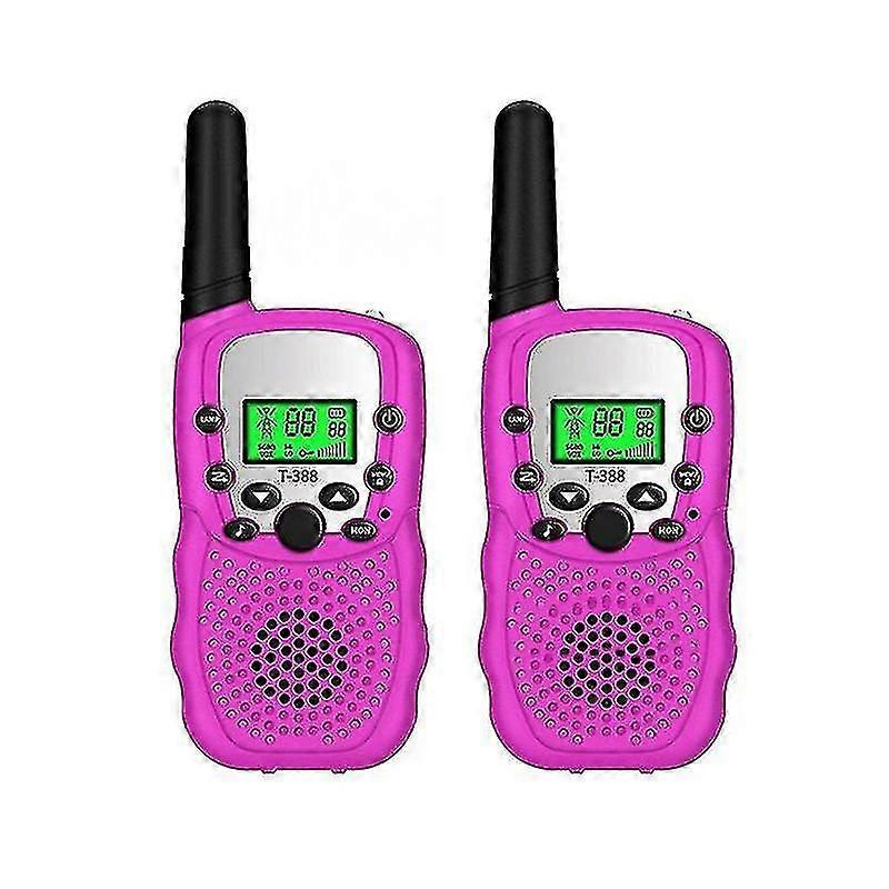 SLトランシーバー長距離液晶スクリーントランシーバー子供ギフト屋外キャンプハイキングおもちゃ-色ピンク(ls)