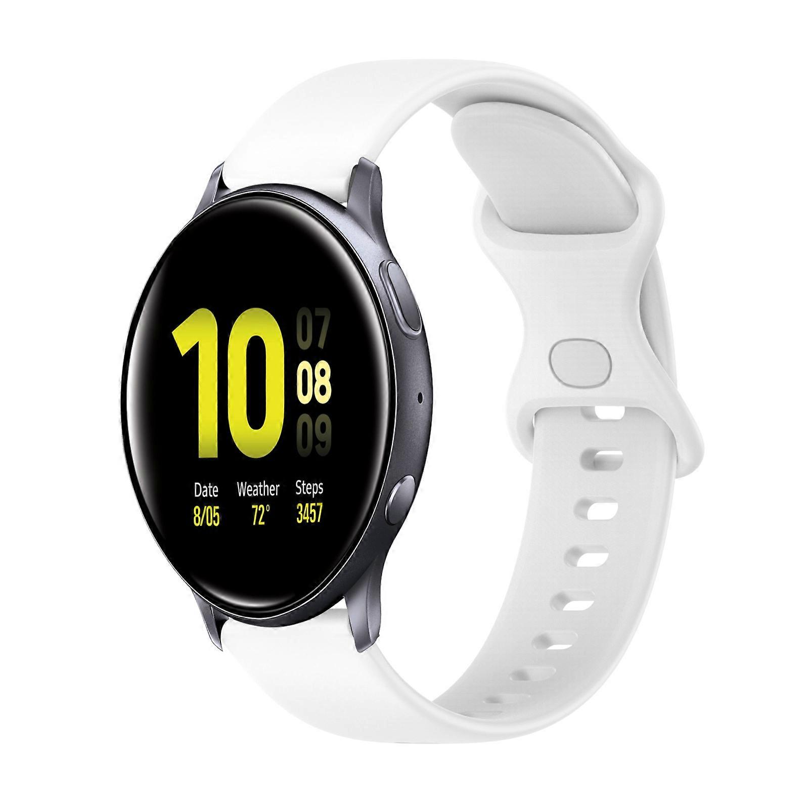 Do Samsung Galaxy Watch Active 2 20mm Butterfly Buckle Silikonowy pasek do zegarka w jednolitym kolorze