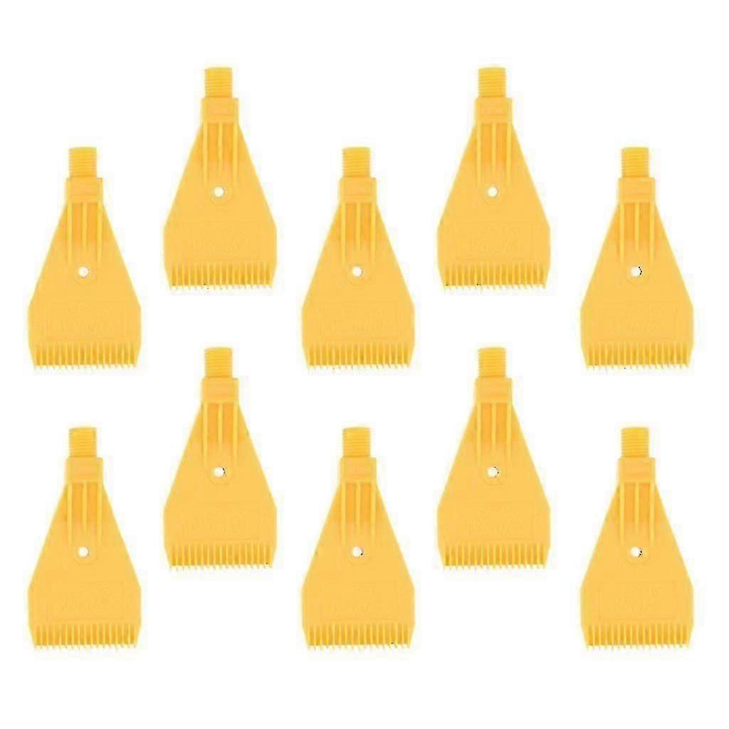 Taille de filetage 1/4", jet de vent plat Buse de soufflage d’air pulvérisation 1 trou jaune x10 le meilleur bon