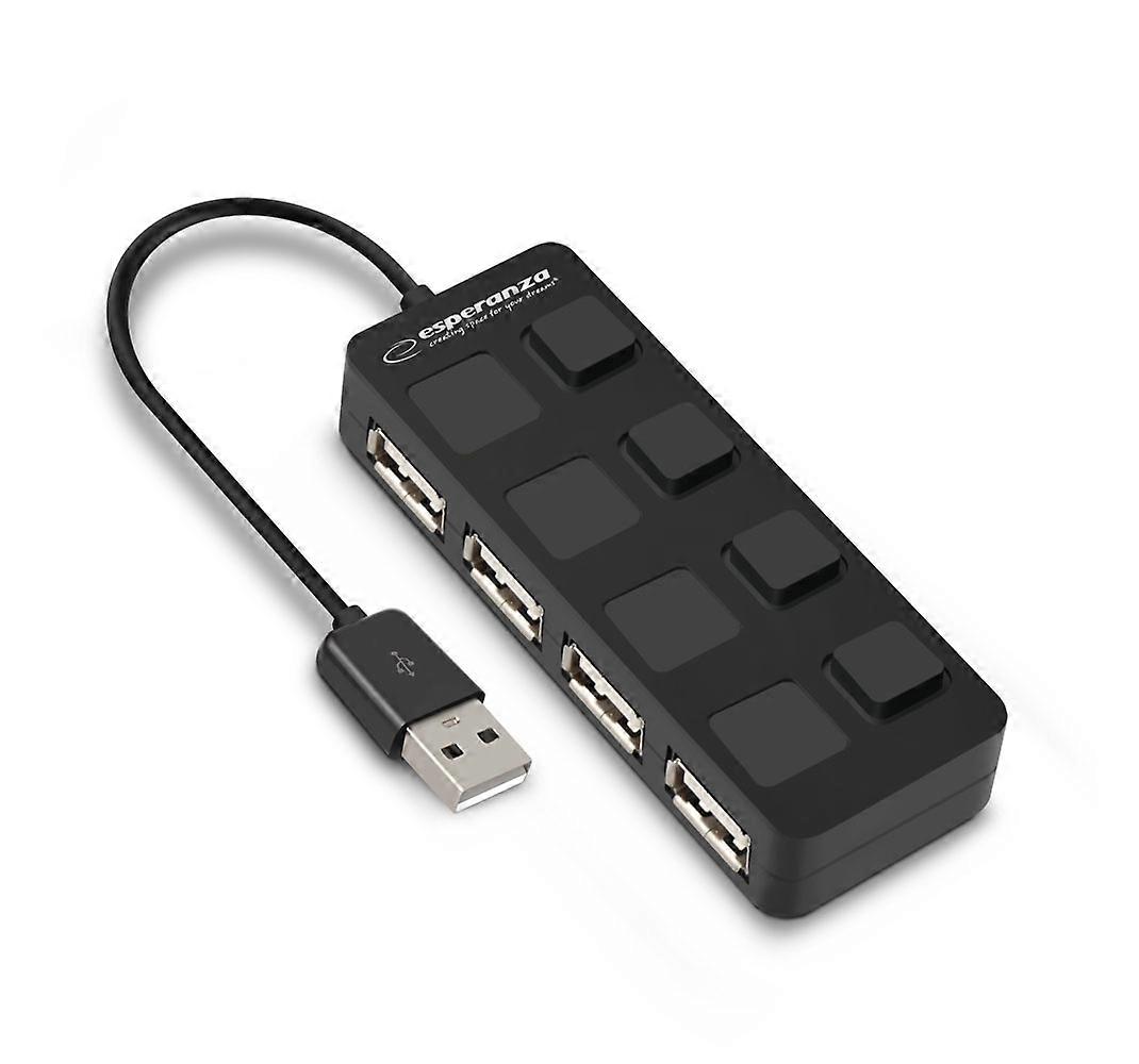 Esperanza USB 2.0 Hub mit 4 Anschlüssen