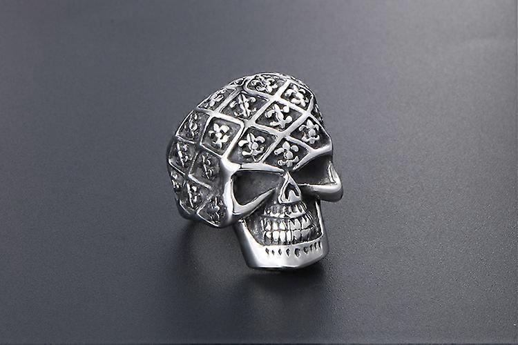 Titanium Steel Skull Ring Punk Style for Men