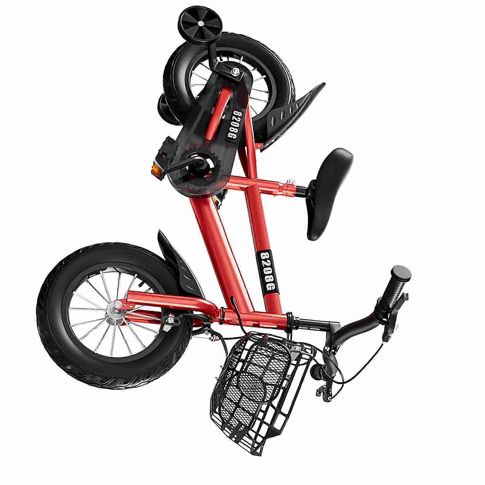 适合 3-7 岁女孩的儿童自行车自行车，带训练轮篮子儿童自行车