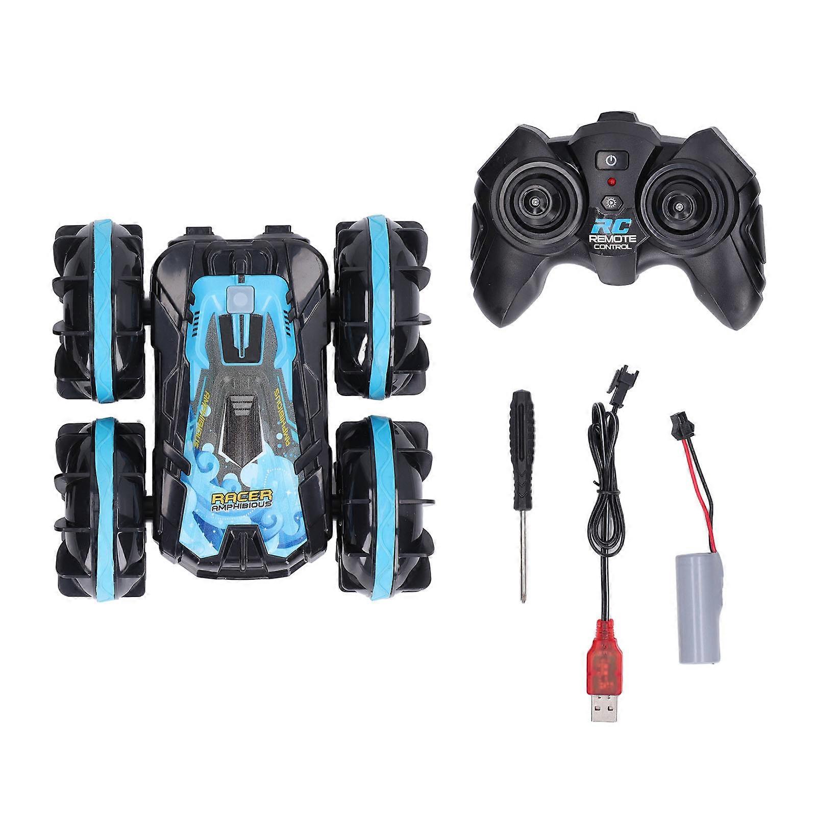 2.4G Amphibious Remote Control Car 360 Degrees Rotating Waterproof RC Stunt Car Vehicle