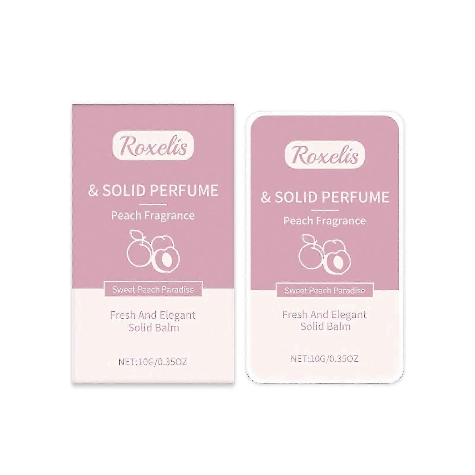 Peach Solid Perfume Fresh Fruit Light Perfume Portable Solid Balm Fruit Fragrance Solid Eau De Toilette