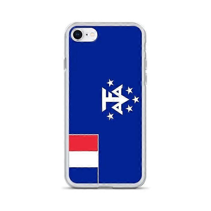 Phone Case – Flag of French Antarctica – Compatible with iPhone 7 Plus – Soft Case – Durable and Shockproof – Pixelforma