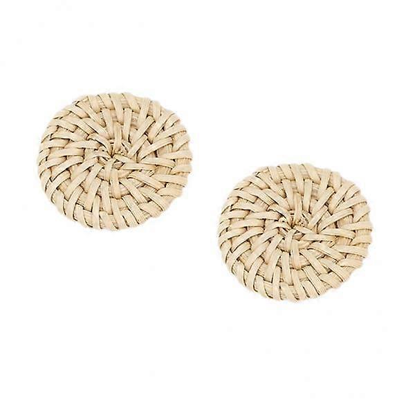 2x3 Assorted Shapes Rattan Earring DIY Round