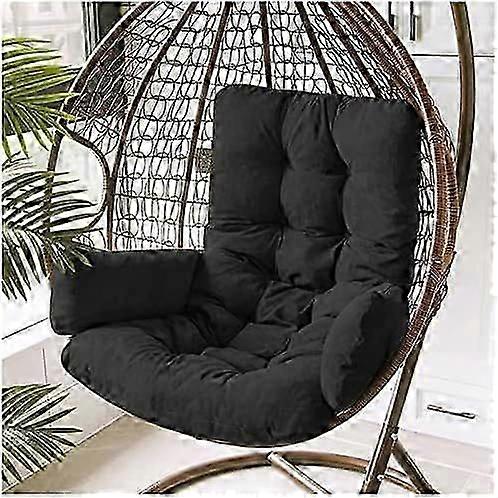 Hanging Egg Basket Hammock Chair Cushion, Removable Washable Hammock Seat Pad Thick Soft Hammock Chair Cushion for Outdoor Backyard Patio