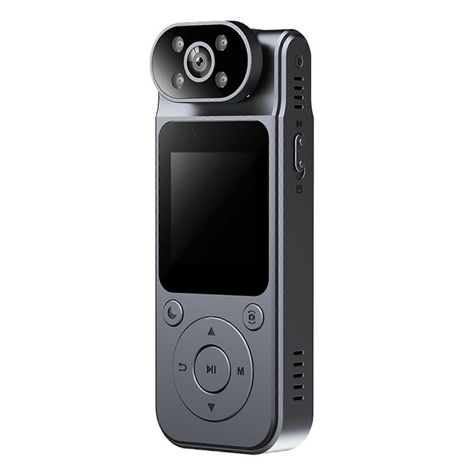 L19 Body Worn Camera 1080P High Resolution with Magnetic Back and Rotatable Lens for Journalists and Adventurers
