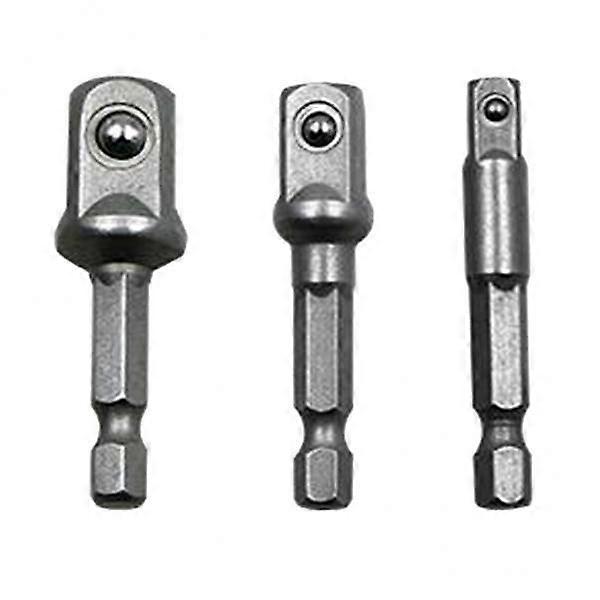 6x3 1/2" 3/8" 1/4" Drill Bit Driver Extension Adapter Socket Connector 50mm