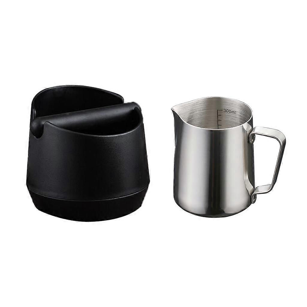 Latte Lait Thé Mousse Pichet Guirlande Tasse avec Boîte à Café Knock Boîte Tamper Bin