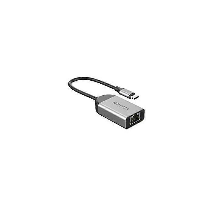 Adattatore da USB C a RJ45 Hyper HD425B Argento