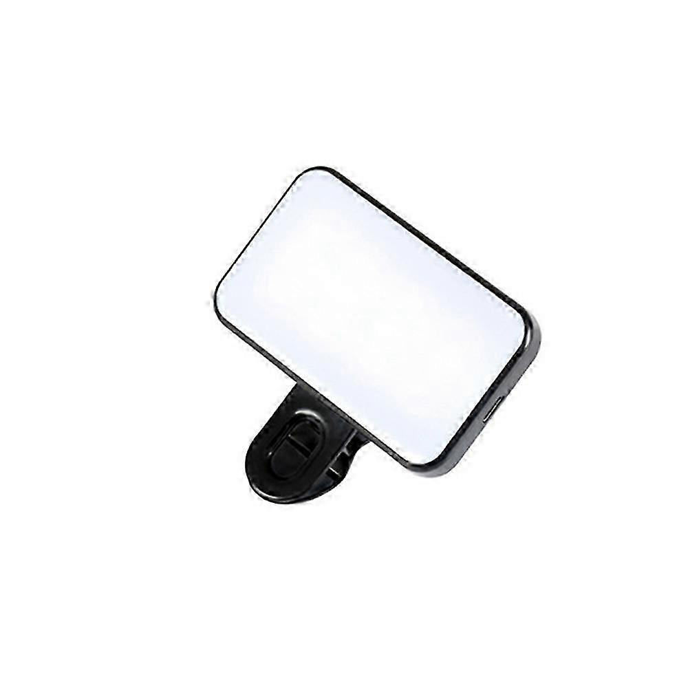 1/2Pcs Portable Mini Selfie Fill Light Rechargeable 3 Modes Adjustable Brightness Clip On For Mobile Phone Computer Fill Light