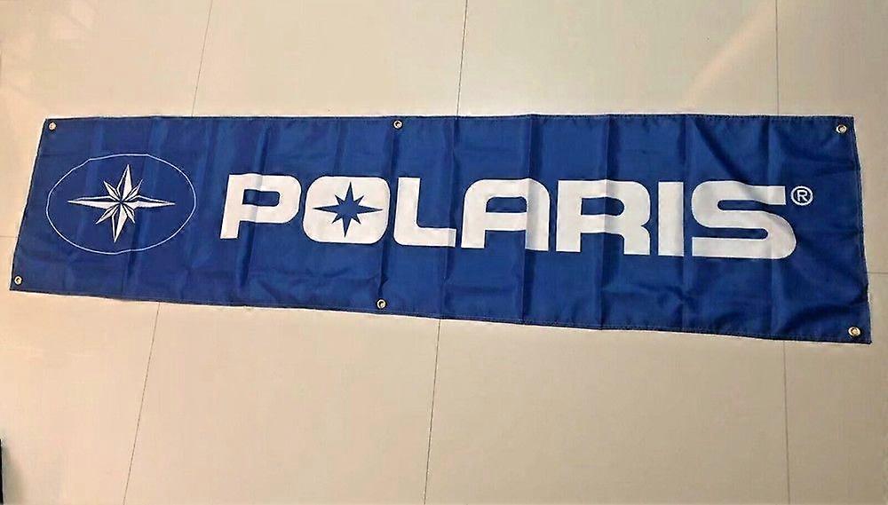 Polaris Motorcykler racing Banner Flag 2x8ft Garage Væg Kunst & Udendørs værksted QQTO312
