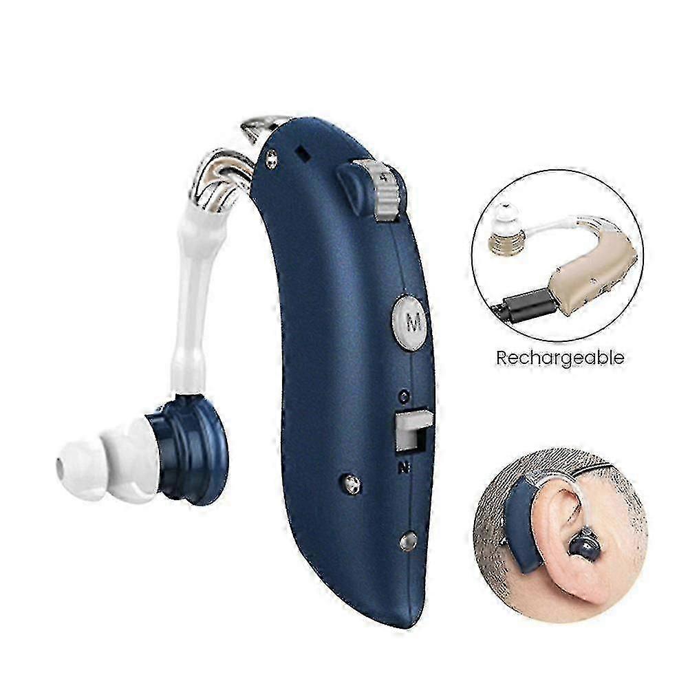 Mini Wireless Hearing Aid Rechargeable Digital Adjustable Tone Amplifier Portable Deaf Elderly