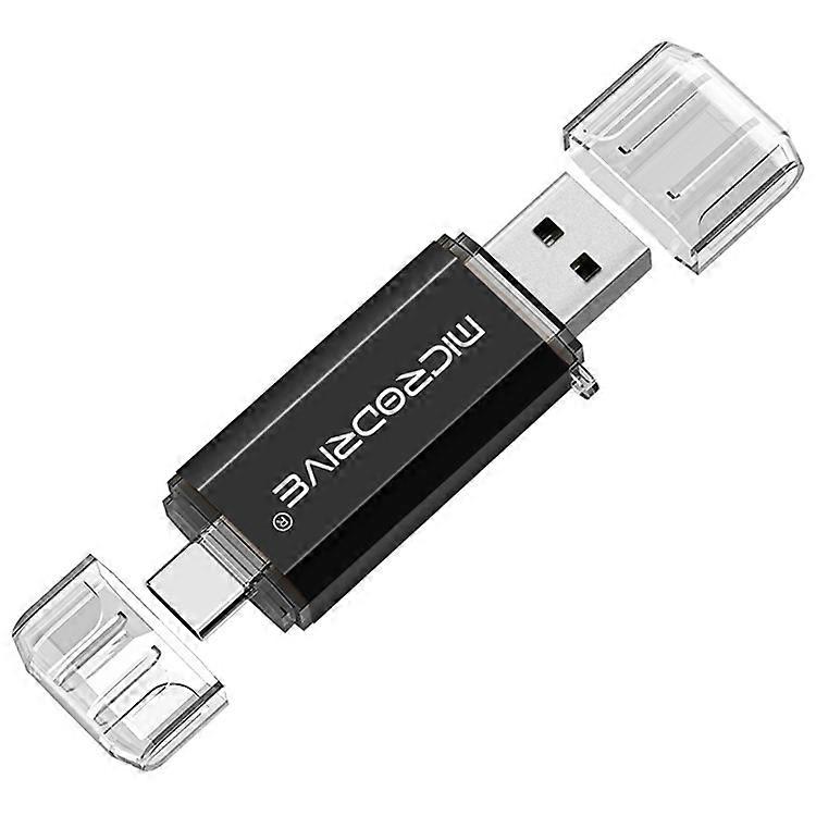 MICRODRIVE 32GB 2-in-1 USB 2.0 / Type-C U-Disk High Speed Phone Computer Flash Disk