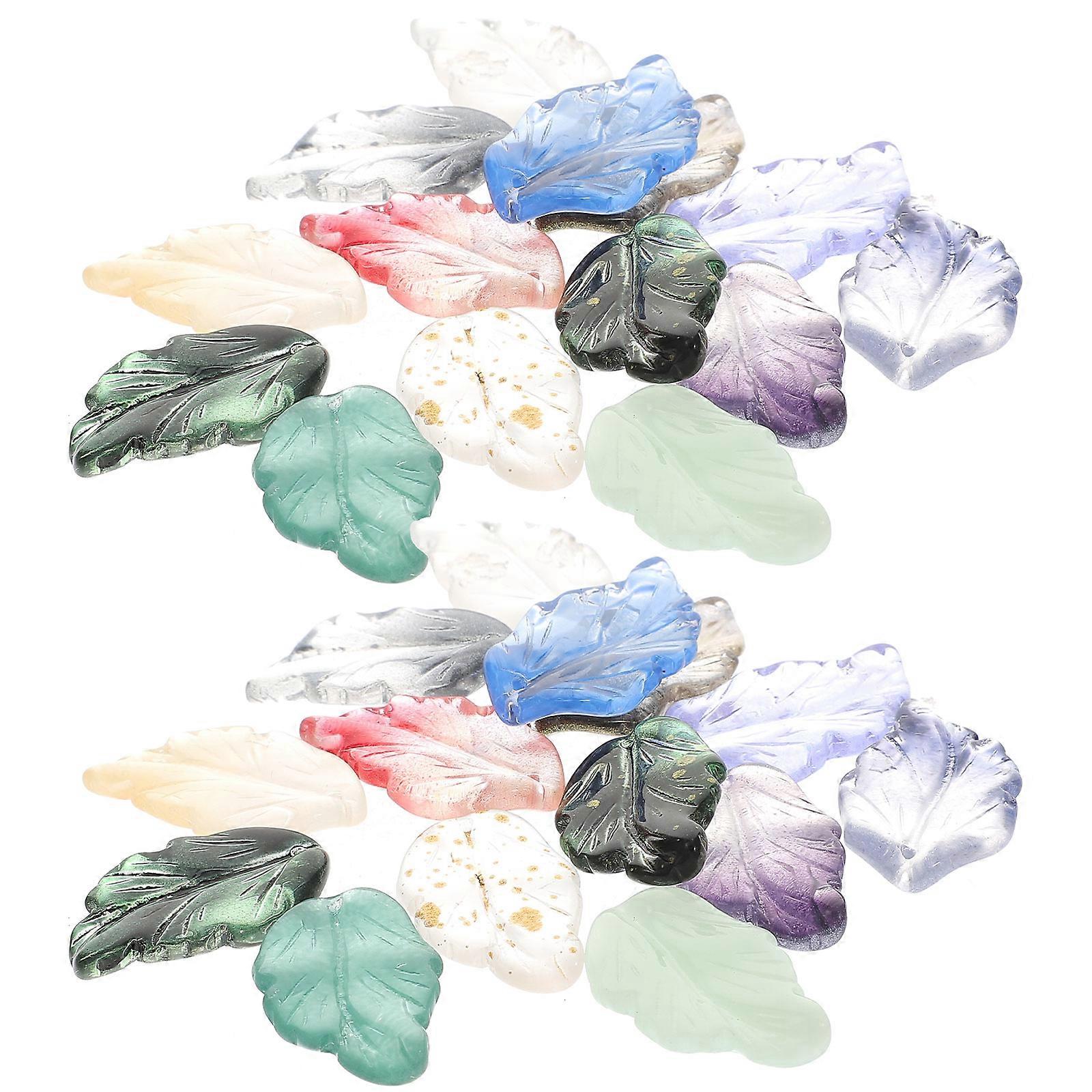 40pcs Leaf Charms for Jewelry Making   Versatile DIY Pendants for Bracelets, Necklaces & Earrings with Smooth Surface and Abundant Quantity for Crafts