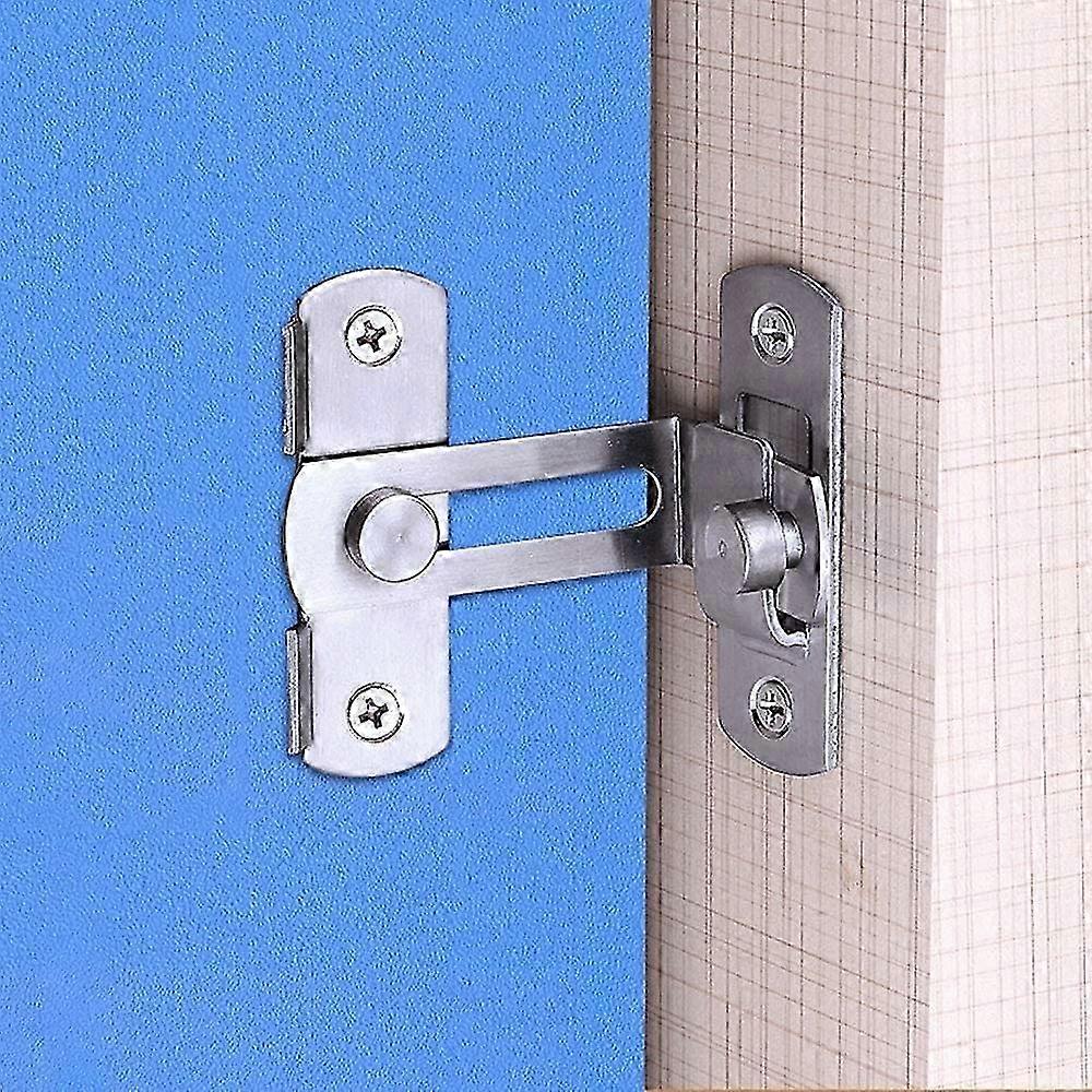 90 Degree Right Angle Sliding Barn Door Lock Bathroom Latch