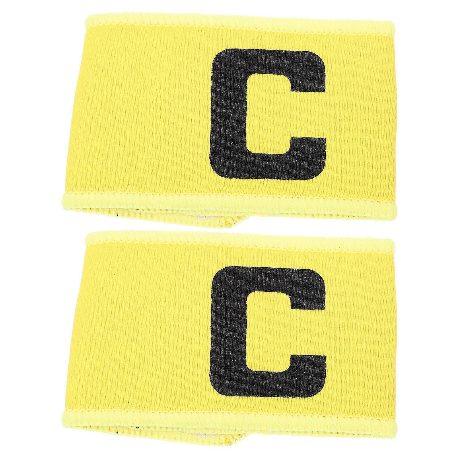 Professional Captain Armband Multi-Function Soccer Armbands Football Captain Small Reusable 2Pack