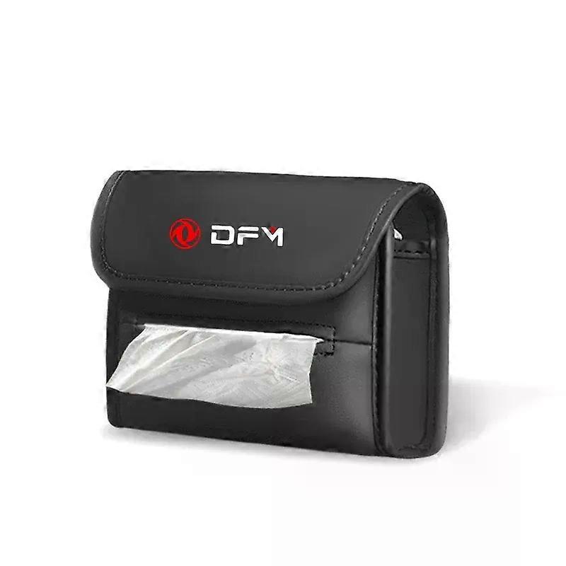 Boîte de mouchoirs en cuir de voiture Dossier de siège de rangement Boîte de mouchoirs suspendue Souple Durable Convient pour Dongfeng DFM AX7 H30 S30 DFSK SX5 SX6 AX4 P11