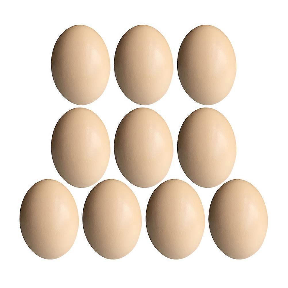Unpainted Wood Eggs Graffiti Eggs For Painters Oval Shape 10Set