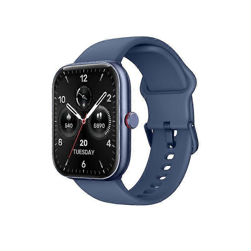 Chronus IDW20 Smart Watch with Voice Assistant, 1.91" Fitness Watch for iOS Android(Blue)