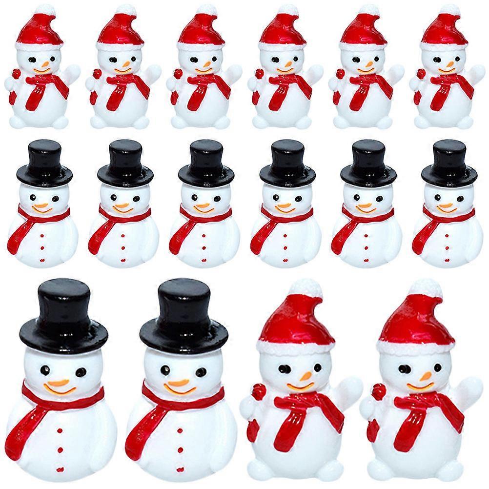 Liten snømann Figurer Bulk Julebegivenhet Moderne Design Harpiks Materiale 20 stk