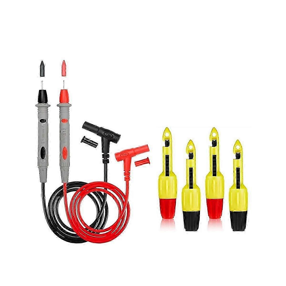 Wire Piercing Probe Insulation Piercing Clip Wire Piercing Tool for Inspection Of Automotive Circuits with 2 Test Leads