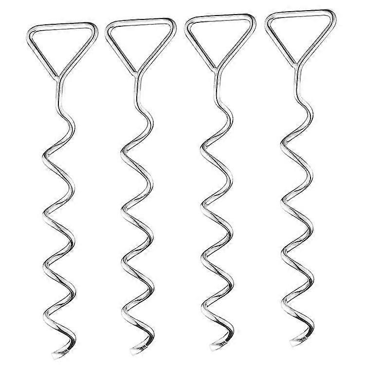 4 Pcs Stainless Steel Trampoline Ground Anchor Kit