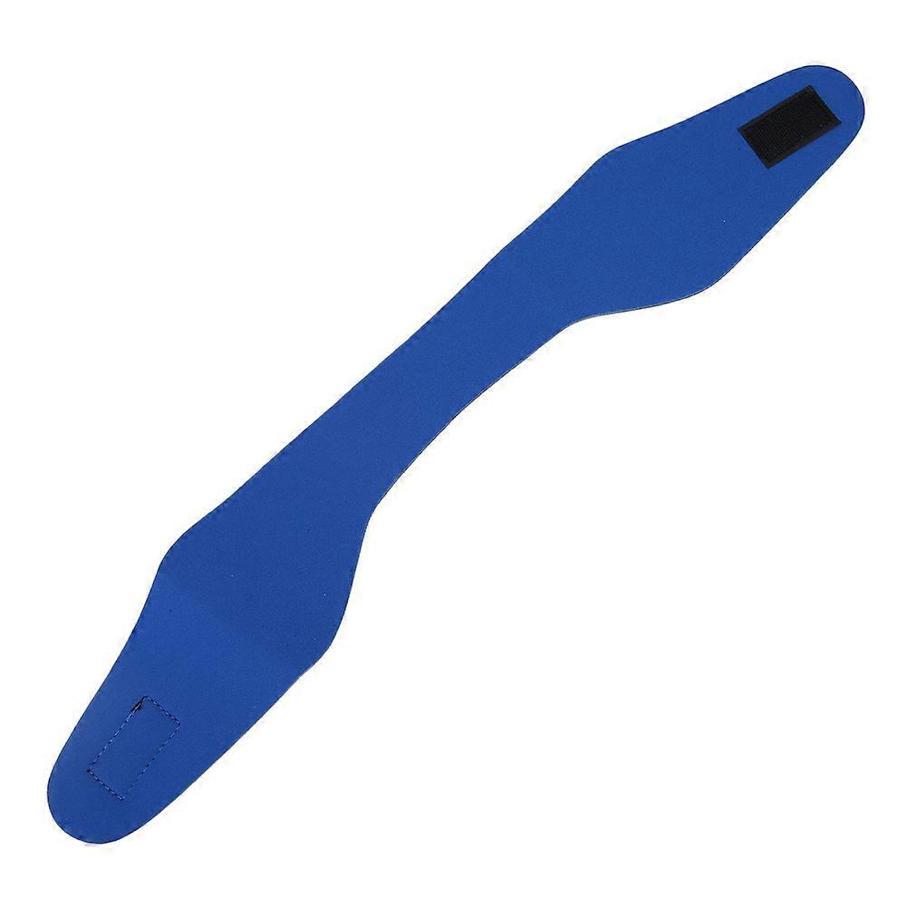 Children Adult Swimming Ear Head Band Neoprene Elastic Hairband Swimming (Blue M)