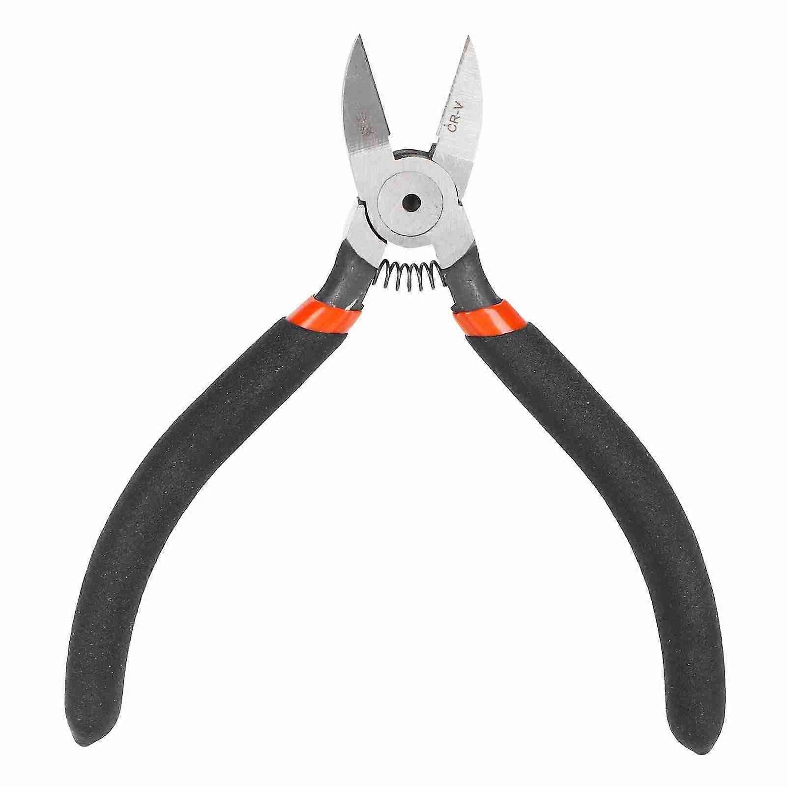 Mini Diagonal Pliers, Cable and Wire Cutting Pliers, Spring Handle, Electrician Hand Tools, 5 Inch