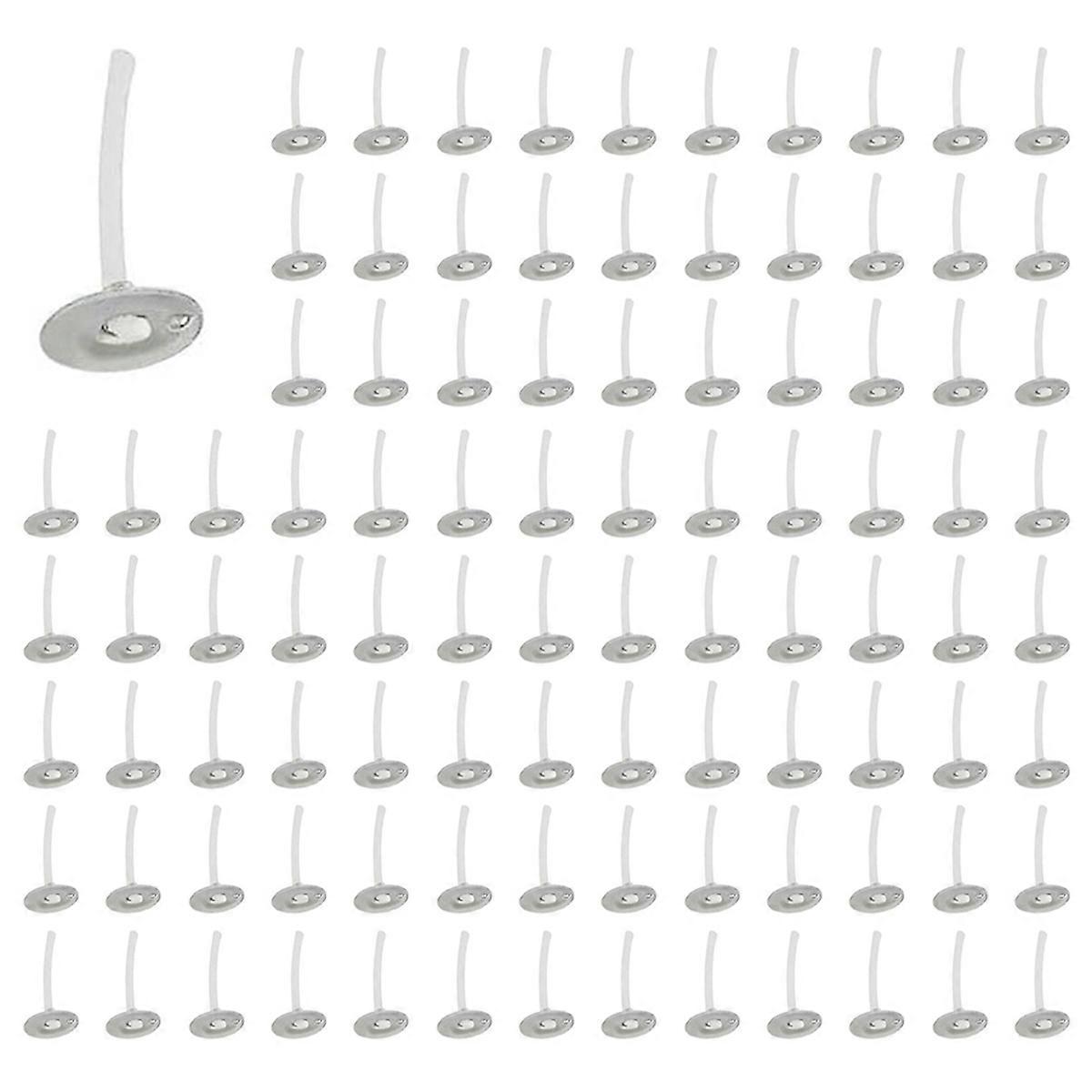 3000Pcs Candle Wicks 1 Inch Low Smoke Candle Wick with Metal Tabs Tea Light Wicks for Candle Making