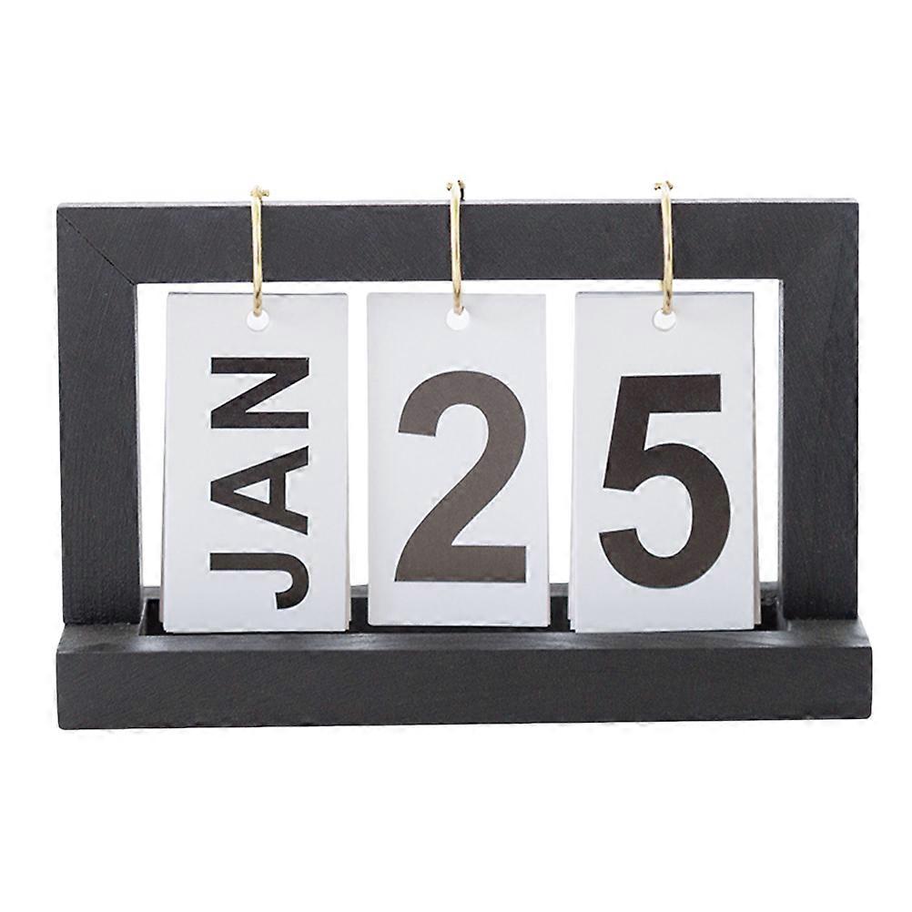 Perpetual Flip Calendar for Office Desktop Office Date Display 20X12cm Rectangular Shape 1Pc