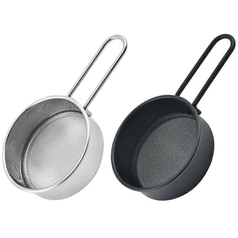 Stainless Flour Sifter Baking Tools Sifting Flour Curved Shape 11.5X6CM 2Set