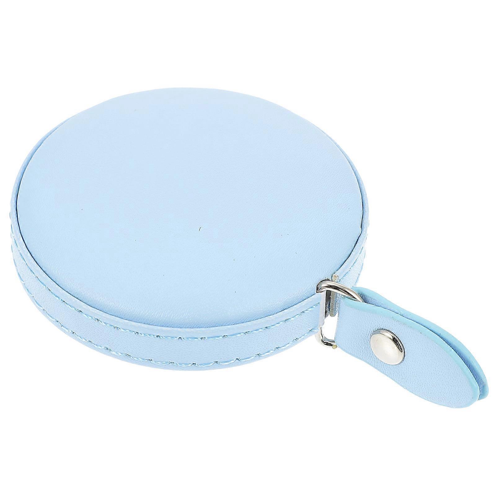Sky-blue PU Measuring Tape for Sewing and Fabric Use 1pc Compact Size