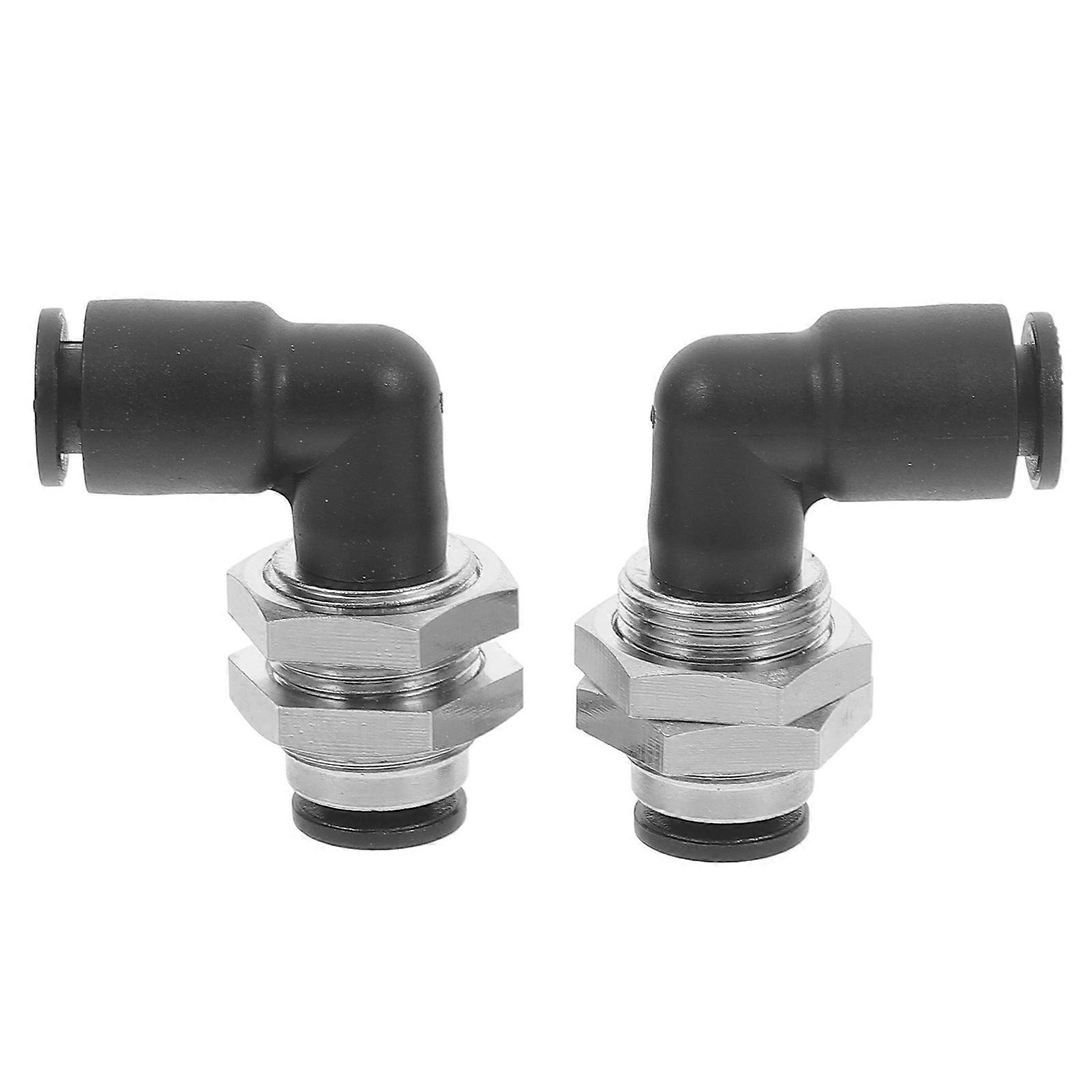Elbow Pipe Fitting Adapters Quick Installation For Various Occasions Black 2Pack