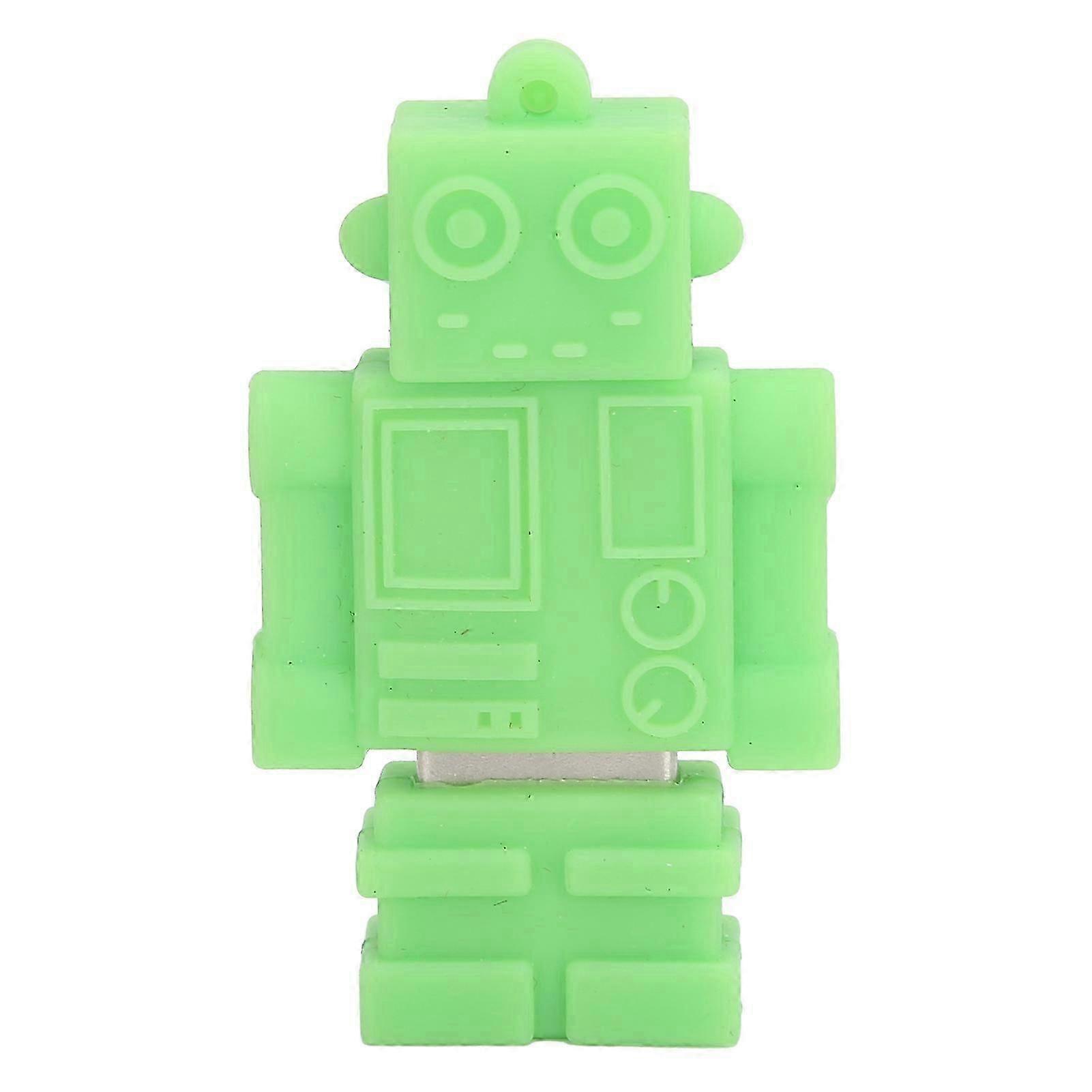Cartoon U Disk Green Robot Appearance High Speed Bulk Storage Flash Drive Memory Device64GB
