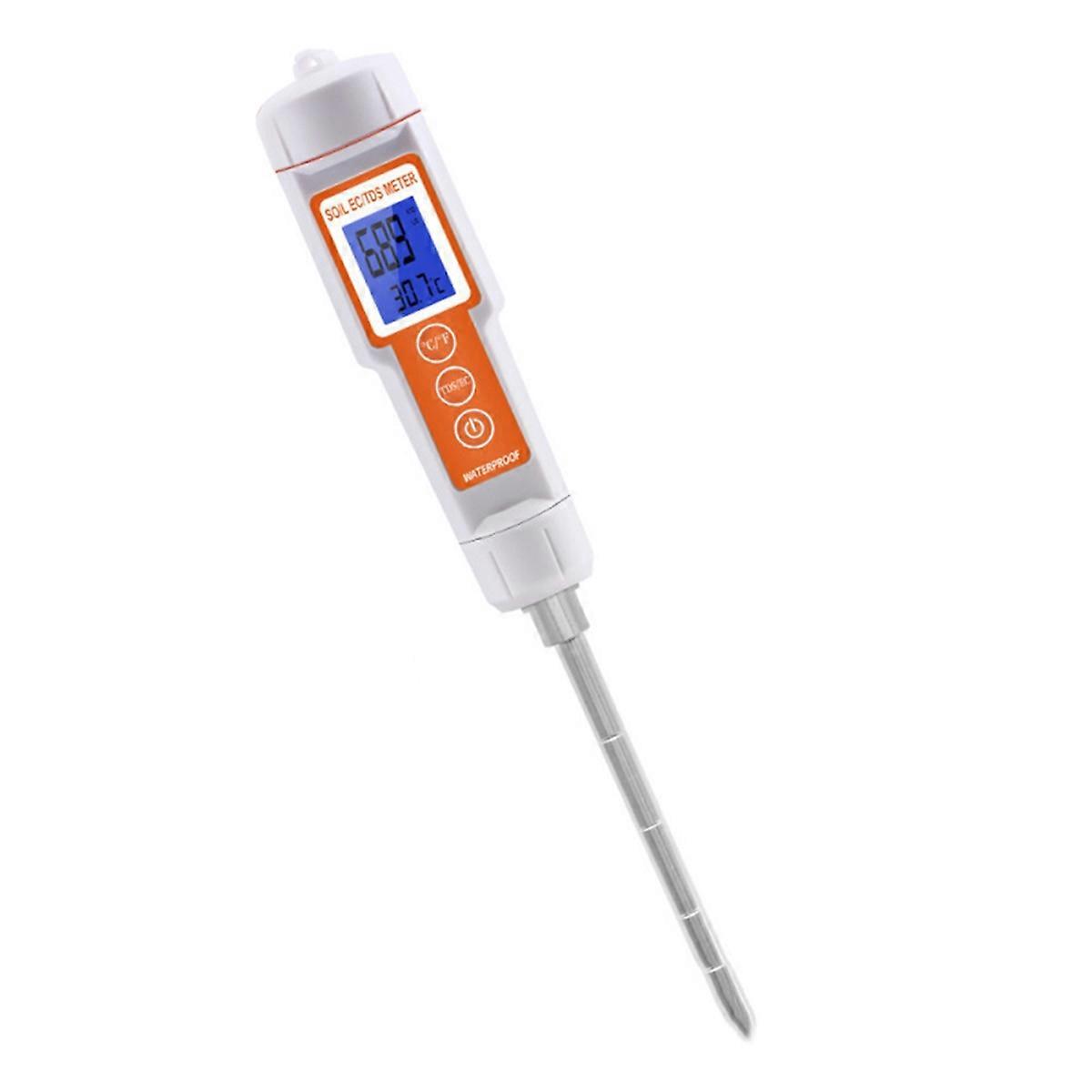3-in-1 Soil EC TDS Meter Digital Soil Monitor Temperature Tester for Gardening Plants Farming Horti