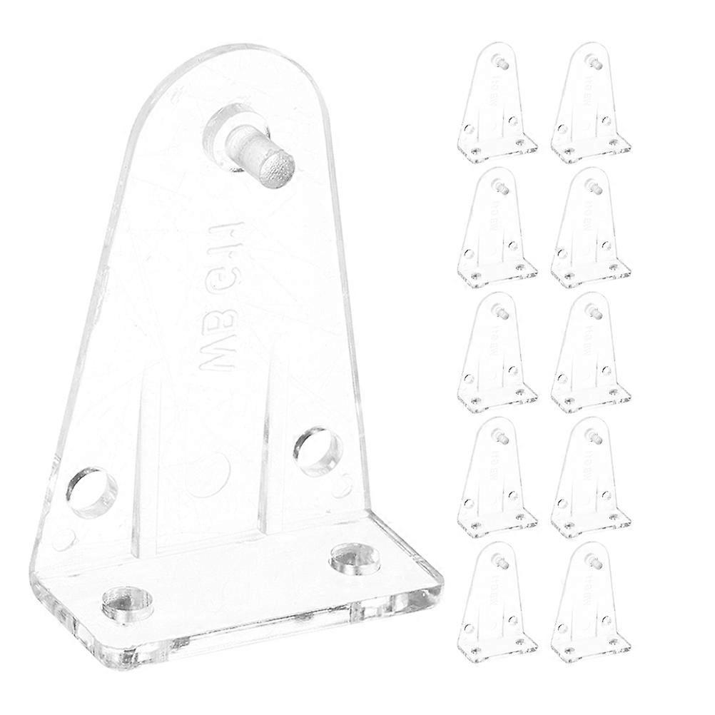 Clear Plastic Blind Hold Down Brackets 12 Pcs Bottom Rail Clips for Horizontal Blinds, Easy Installation, Versatile Use for Windows, Doors, RVs,