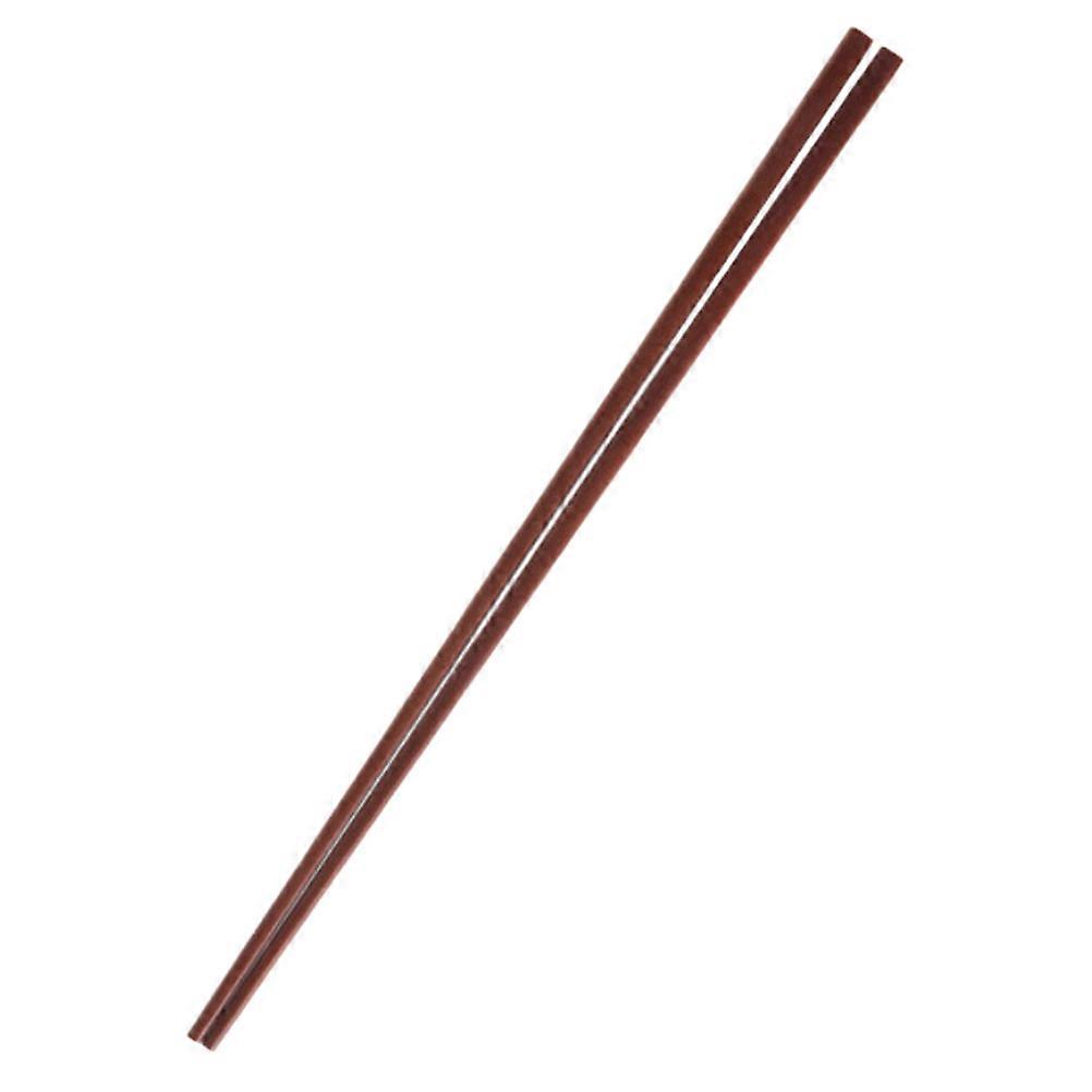 Long Wooden Chopsticks for Cooking Hot Pot 1 Pair Brown Solid Wood 42CM