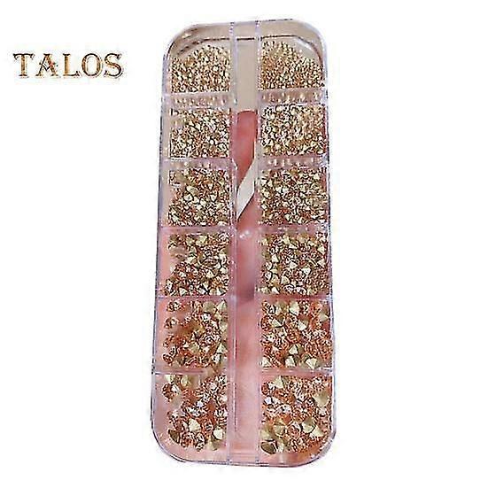 1 Box Nail Art Charm Removable DIY Decorative Beautiful Irregular Shaped Nail Art Rhinestones Kit Craft Supplies