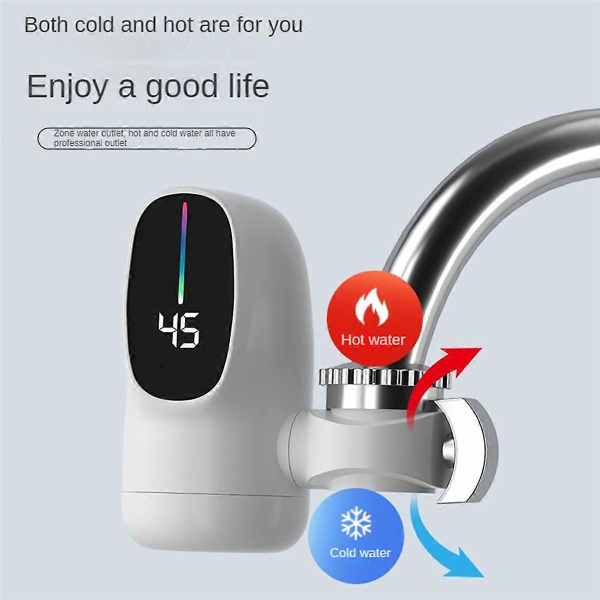 Digital Display Heating Tap Water Heater for Bathroom Faucet EU Plug