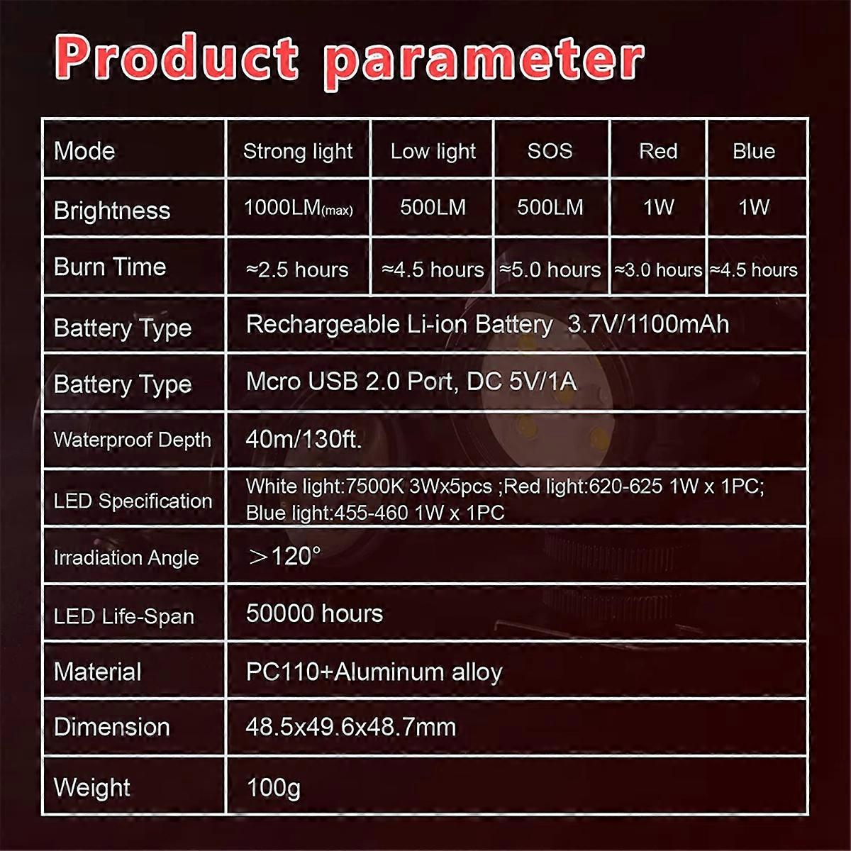 40 Meter Waterproof Diving Fill LED Light Photography Lighting Light