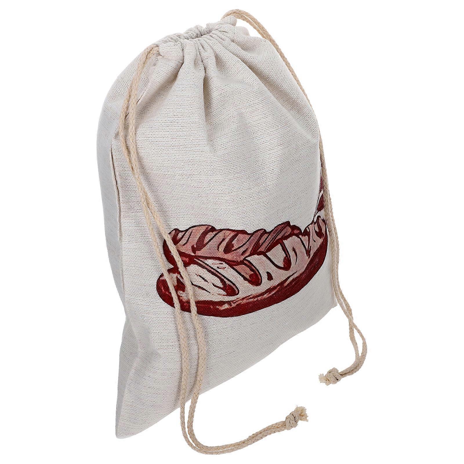 Bread Cloth Bag Reusable Linen For Home Users Takeout 38.00X29.00X0.10cm Rectangular Shape 1Pcs