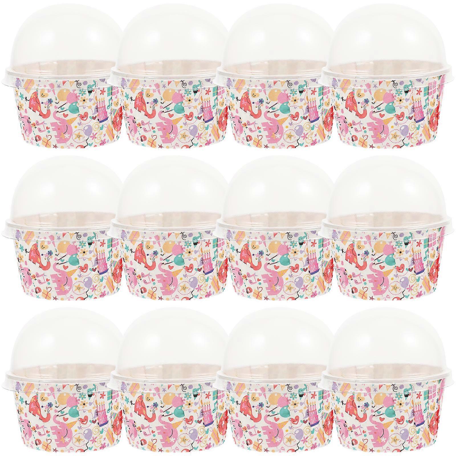 Cupcake Paper Liners Muffin Cups Baking Dessert Container Assorted Color 7.2X6.8X6.8CM 100Pcs