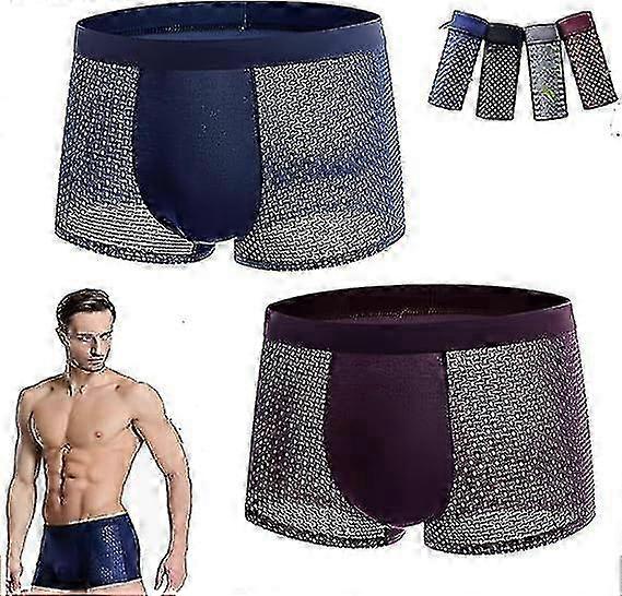 Bamboo Boxer Shorts for Men Microfiber Briefs Suitable for Various Brands