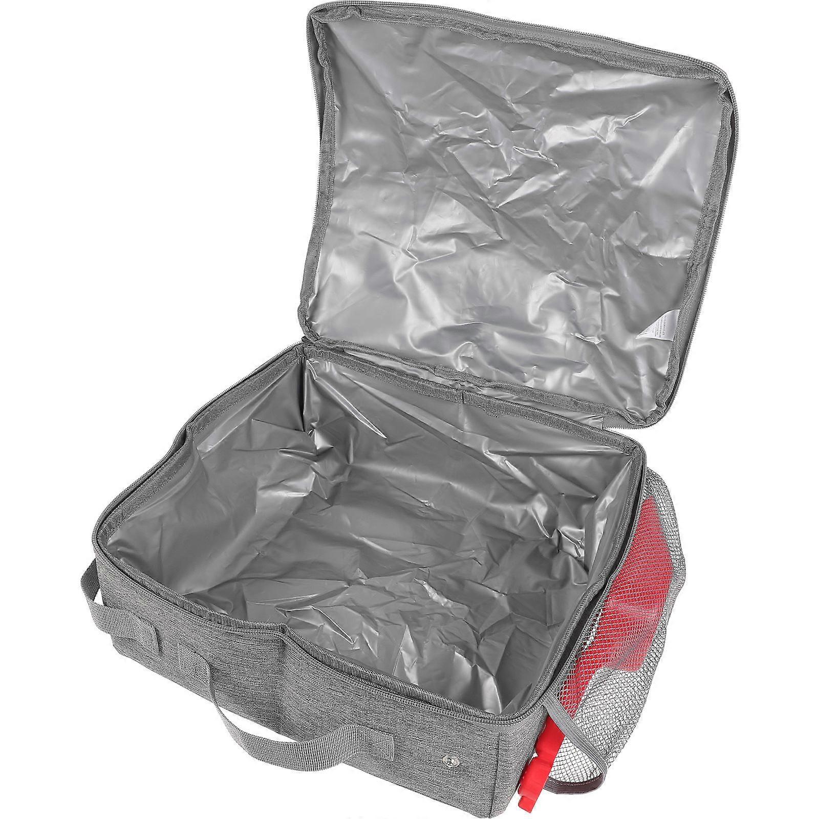 Portable Foldable Cat Litter Box For Travel Lightweight Grey 30x30cm Emergency Use 1Set