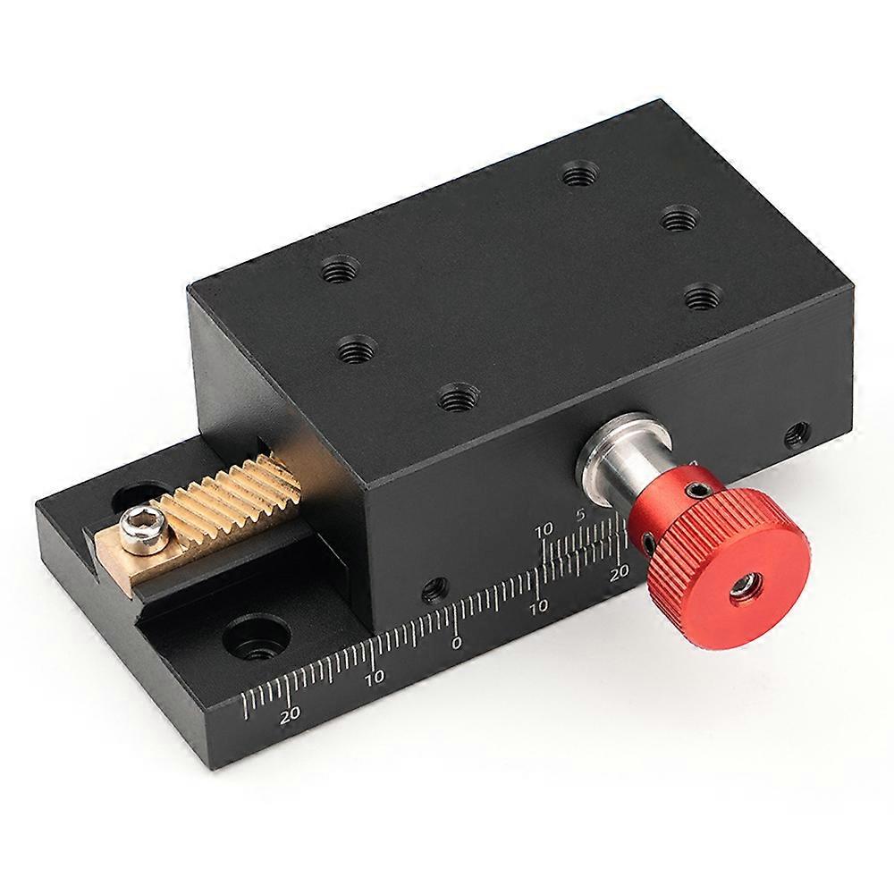 Aluminum Alloy Travel Slide with Rack Drive and Dovetailed Grooves for Precise Sliding and Versatile Use