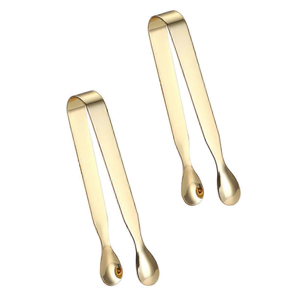 2 pieces sugar tongs and ice tongs Nonslip food tongs for sugar cubes ice cubes lemon slices